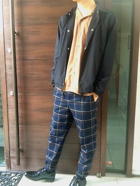 「wearhalloween2017」｜「アイテム（スラックス）」を使った、しゅうたろーさん（メンズ・178cm）の秋コーディネート