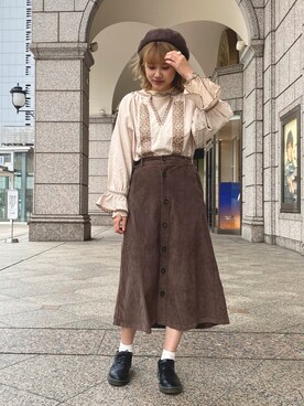 「Crisp（クリスプ）のアイテム（その他シューズ）」を使った、ミスズさん（レディース・161cm）の秋コーディネート