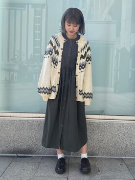 「Crisp（クリスプ）のアイテム（その他シューズ）」を使った、ミスズさん（レディース・161cm）の秋コーディネート