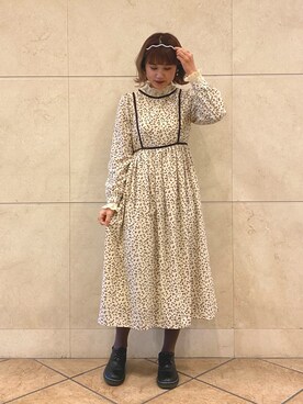 「Crisp（クリスプ）のアイテム（その他シューズ）」を使った、ミスズさん（レディース・161cm）の冬コーディネート