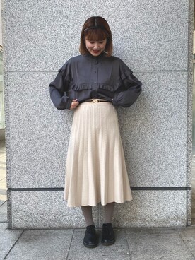 「Crisp（クリスプ）のアイテム（その他シューズ）」を使った、ミスズさん（レディース・161cm）の冬コーディネート