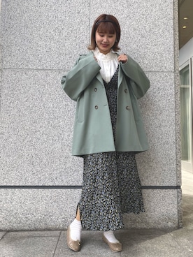 「Crisp（クリスプ）のアイテム（ヘアアクセサリー）」を使った、ミスズさん（レディース・161cm）の春コーディネート