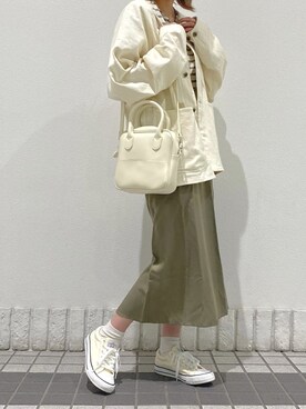 「Crisp（クリスプ）のアイテム（ブルゾン）」を使った、ミスズさん（レディース・161cm）の春コーディネート