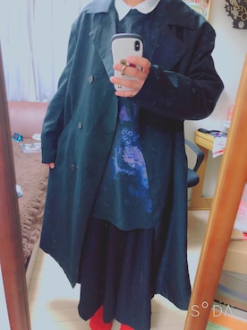 「semantic design（セマンティックデザイン）のアイテム（トレンチコート）」を使った、fullnameさん（メンズ・170cm）の春コーディネート