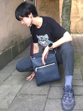 「KENZO」｜「アイテム（腕時計）」を使った、Rika.O-wadaさん（レディース・168cm）の夏コーディネート
