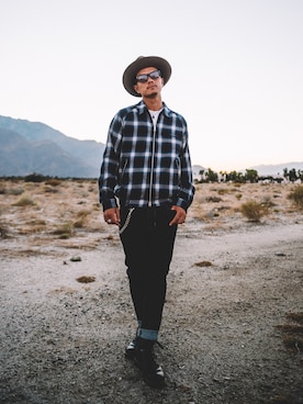 「CRIMIE（クライミー）のアイテム」を使った、TANAKA (GARDEN CREW)さん（メンズ・173cm）の春コーディネート