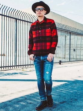 「CRIMIE（クライミー）のアイテム」を使った、TANAKA (GARDEN CREW)さん（メンズ・173cm）の冬コーディネート