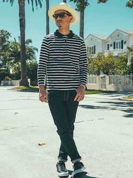 「アイテム（ピアス（片耳用））」を使った、TANAKA (GARDEN CREW)さん（メンズ・173cm）の春コーディネート