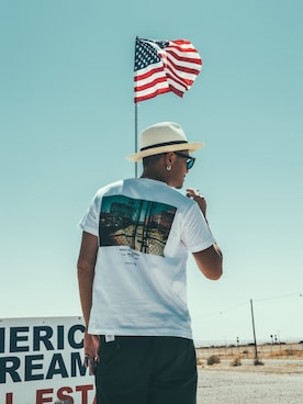 「アイテム（ピアス（片耳用））」を使った、TANAKA (GARDEN CREW)さん（メンズ・173cm）の夏コーディネート