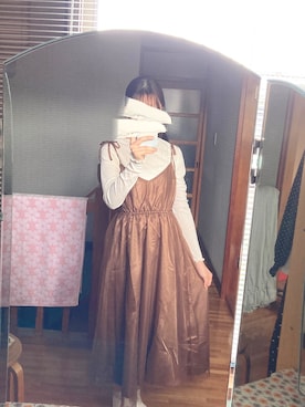 「アイテム（ワンピース/ドレス）」を使った、yunanaさん（レディース・158cm・10代）の秋コーディネート