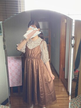「アイテム（ワンピース/ドレス）」を使った、yunanaさん（レディース・158cm・10代）の秋コーディネート