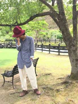 「SM2（エスエムツー）のアイテム」を使った、准平さん（メンズ・164cm）の夏コーディネート