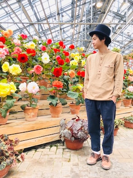 「WALLACE&BARNES（ウォレスアンドバーンズ）のアイテム」を使った、准平さん（メンズ・164cm）の秋コーディネート