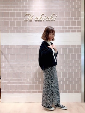 「Te chichi（テチチ）のアイテム（デニムジャケット）」を使った、Fuujiさん（レディース・153cm）の秋コーディネート