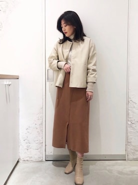 mahoさん（レディース・161cm）の冬コーディネート