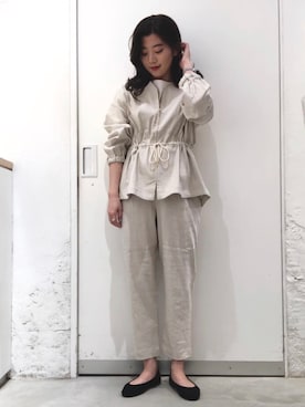 「レプシィム(LEPSIM)」｜「アイテム（ブルゾン）」を使った、mahoさん（レディース・161cm）の春コーディネート