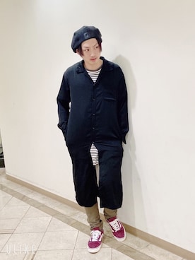 「本日のコーデ」｜「アイテム（帽子）」を使った、世界のたきぐっさんさん（メンズ・180cm）の冬コーディネート