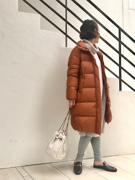 「Discoat」｜「アイテム（ダウンジャケット/コート）」を使った、kei.2727さん（レディース・164cm）の秋コーディネート