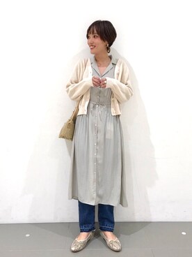 ヴィンテージサテン開襟シャツワンピース スプリングコートを使ったコーディネート一覧 Wear