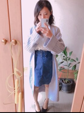 「rienda（リエンダ）のアイテム（その他アウター）」を使った、さゆりんさん（レディース・152cm）の春コーディネート