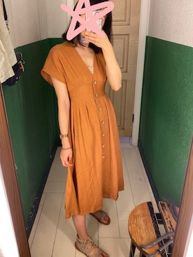 「PULL&BEAR（プルアンドベア）のアイテム（ワンピース/ドレス）」を使った、Miaさん（レディース・159cm）の夏コーディネート