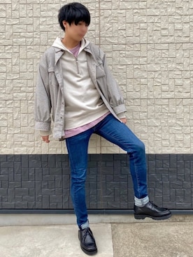 「RETRO GIRL（レトロガール）のアイテム（トップス）」を使った、589さん（メンズ・177cm）の春コーディネート