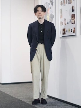 「BEAMS F（ビームスエフ）のアイテム（その他アウター）」を使った、BEAMS Fさん（メンズ・171cm）の秋コーディネート