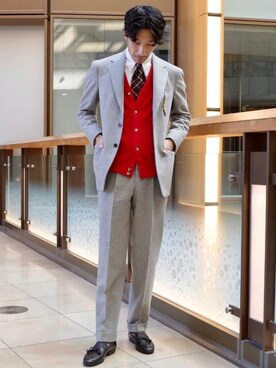 「FRANCO BASSI（フランコバッシ）のアイテム」を使った、BEAMS Fさん（メンズ・172cm）の秋コーディネート