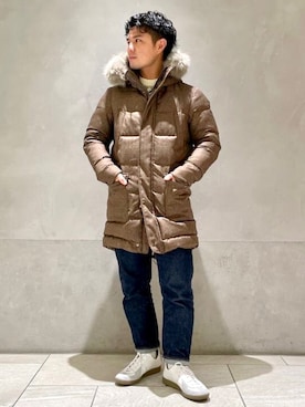 「HERNO（ヘルノ）のアイテム」を使った、BEAMS Fさん（メンズ・169cm）の冬コーディネート