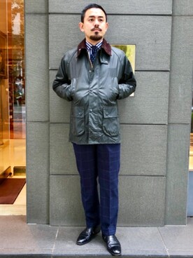 Barbour（バーブァー）の「Barbour × BEAMS F / 別注 ML BEDALE-F ...