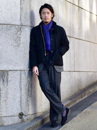 ＜Barbour＞ブラックウール\"SPEY\" サイズ34 マラリウス Barbour ブルゾン アウター × BEAMS F / 別注 SPEY ブラック