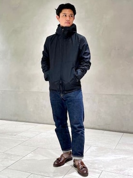 「WOOLRICH（ウールリッチ）のアイテム（ジャケット/アウター）」を使った、BEAMS Fさん（メンズ・169cm）の冬コーディネート