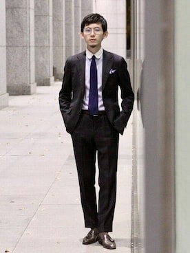 「ascot（アスコット）のアイテム」を使った、BEAMS Fさん（メンズ・180cm）の秋コーディネート