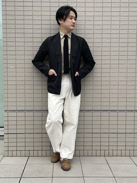 「ascot（アスコット）のアイテム」を使った、BEAMS Fさん（メンズ・180cm）の冬コーディネート