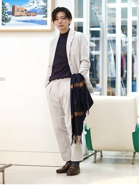 「BRILLA per il gusto（ブリッラペルイルグースト）のアイテム（ジャケット/アウター）」を使った、BEAMS Fさん（メンズ・180cm）の冬コーディネート