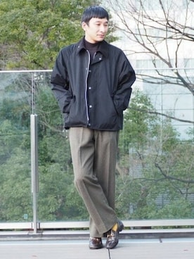 BEAMS Fさん（メンズ・177cm）の冬コーディネート