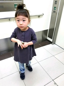 あみおさん（キッズ・90cm）の秋コーディネート