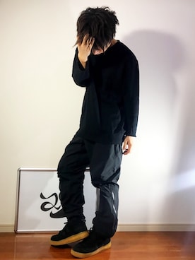 「アイテム（スウェット）」を使った、25takaさん（メンズ・172cm・20代）の冬コーディネート