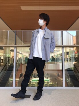 「ユニオンステーション」｜「アイテム（ブーツ）」を使った、tomoさん（メンズ・169cm）の夏コーディネート