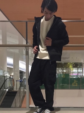 「RATTLE TRAP（ラトルトラップ）のアイテム（ブルゾン）」を使った、tomoさん（メンズ・169cm）の冬コーディネート
