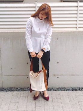 「Luz Llena (NEY)（ラズレナニー）のアイテム（バッグ）」を使った、Maakoさん（レディース・165cm）の春コーディネート