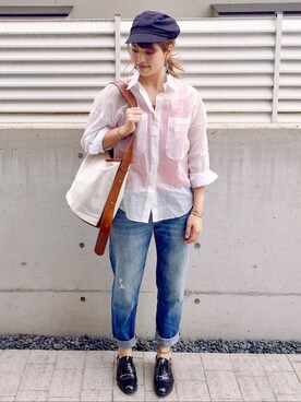 「Luz Llena (NEY)（ラズレナニー）のアイテム（バッグ）」を使った、Maakoさん（レディース・165cm）の春コーディネート