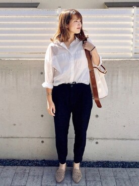 「Luz Llena (NEY)（ラズレナニー）のアイテム」を使った、Maakoさん（レディース・165cm）の夏コーディネート