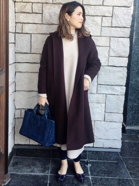 「BALLSEY（ボールジィ）のアイテム（ジャケット/アウター）」を使った、Maakoさん（レディース・165cm）の冬コーディネート