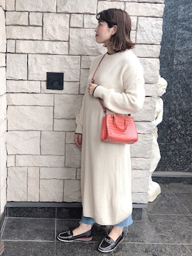 「11AM（-）のアイテム」を使った、Maakoさん（レディース・165cm）の秋コーディネート