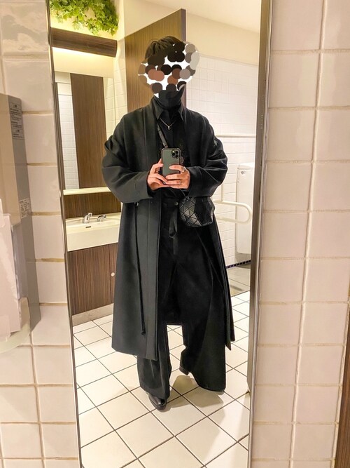 Hare ハレ のノーカラーコートを使ったメンズ人気ファッションコーディネート Sciaky