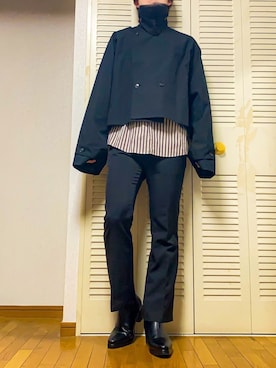 「endevice（エンデヴァイス）のアイテム（シューズ）」を使った、ゐをりさん（メンズ・171cm）の春コーディネート