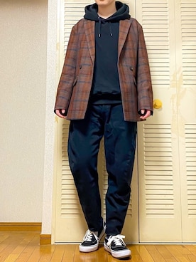 「HARE」｜「アイテム（スリッポン）」を使った、ゐをりさん（メンズ・171cm）の春コーディネート