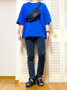青いtシャツ の人気ファッションコーディネート Wear
