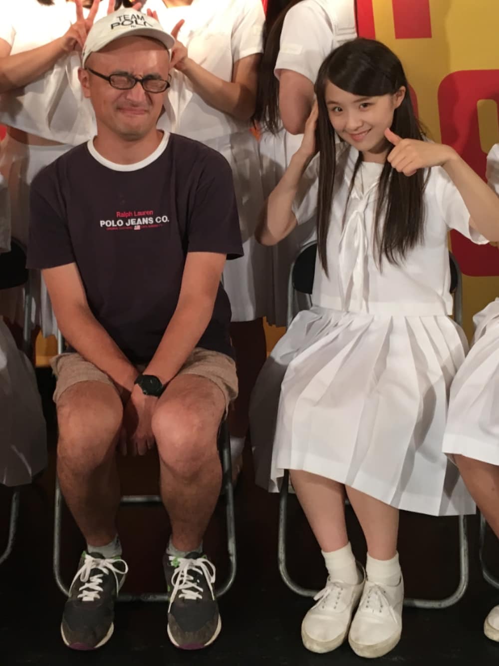 「POLO JEANSのアイテム（Tシャツ/カットソー、ブラック系）」を使った、クリスさん（メンズ・175cm）の夏コーディネートの1枚目の写真